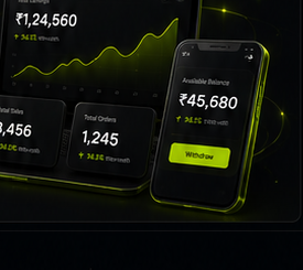 ProfessorHub earnings dashboard on tablet and phone